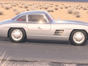 Mercedes-Benz 300SL Gullwing W198 1955 Modello 3D