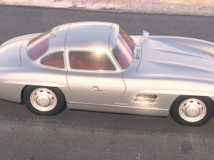 Mercedes-Benz 300SL Gullwing W198 1955 Modello 3D