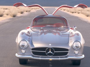 Mercedes-Benz 300SL Gullwing W198 1955 Modello 3D