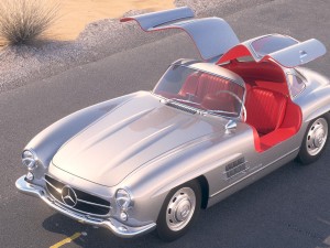 Mercedes-Benz 300SL Gullwing W198 1955 Modello 3D