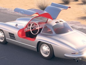 Mercedes-Benz 300SL Gullwing W198 1955 Modello 3D