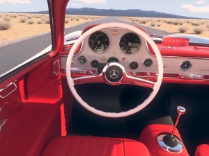 Mercedes-Benz 300SL Gullwing W198 1955 Modello 3D