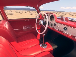 Mercedes-Benz 300SL Gullwing W198 1955 Modello 3D
