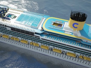 Costa Concordia Cruise Ship 3D Model