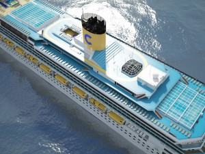 Costa Concordia Cruise Ship 3D Model