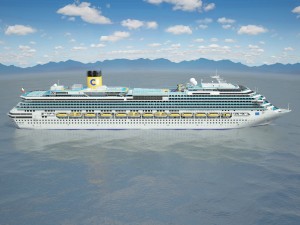 Costa Concordia Cruise Ship 3D Model