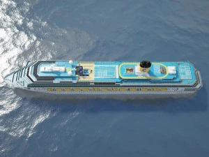 Costa Concordia Cruise Ship 3D Model