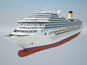 Costa Concordia Cruise Ship 3D Model