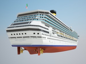 Costa Concordia Cruise Ship 3D Model