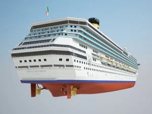 Costa Concordia Cruise Ship 3D Model