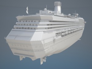 Costa Concordia Cruise Ship 3D Model
