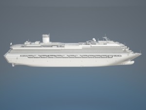 Costa Concordia Cruise Ship 3D Model
