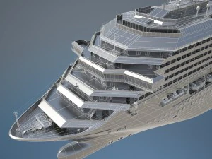 Costa Concordia Cruise Ship 3D Model