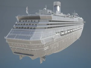 Costa Concordia Cruise Ship 3D Model