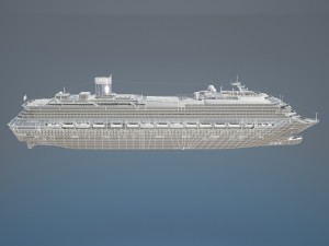 Costa Concordia Cruise Ship 3D Model