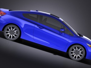 Honda Civic Coupe 2015 vray 3D Модель