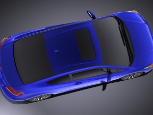 Honda Civic Coupe 2015 vray 3D Модель