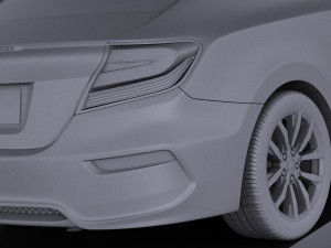 Honda Civic Coupe 2015 vray 3D Модель
