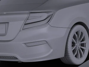 Honda Civic Coupe 2015 vray 3D Model