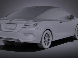 Honda Civic Coupe 2015 vray 3D Model