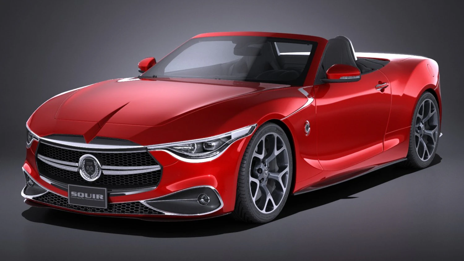 Generic Sport Convertible 2016 3D Model .c4d .max .obj .3ds .fbx .stl .blend 