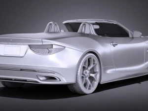 Generic Sport Convertible 2016 3D Model