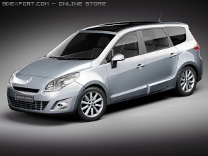Renault Grand Scenic 2010 3D Model