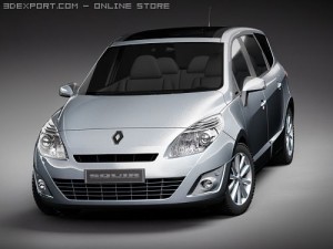 Renault Grand Scenic 2010 3D Model