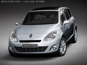 Renault Grand Scenic 2010 3D Model
