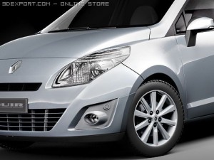 Renault Grand Scenic 2010 3D Model