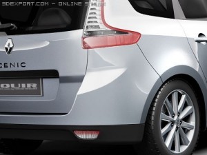 Renault Grand Scenic 2010 3D Model
