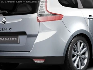 Renault Grand Scenic 2010 3D Model