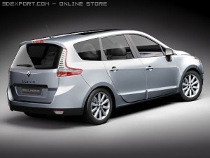 Renault Grand Scenic 2010 3D Model