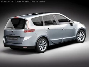 Renault Grand Scenic 2010 3D Model