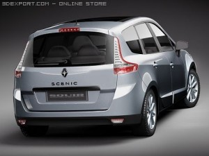 Renault Grand Scenic 2010 3D Model