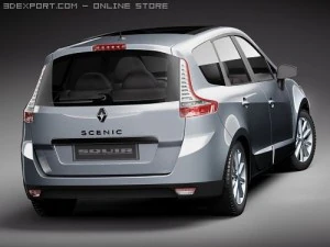 Renault Grand Scenic 2010 3D Model