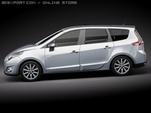 Renault Grand Scenic 2010 3D Model