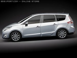 Renault Grand Scenic 2010 3D Model