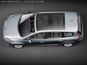 Renault Grand Scenic 2010 3D Model