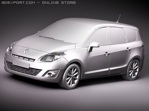 Renault Grand Scenic 2010 3D Model