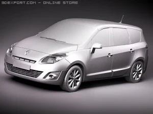 Renault Grand Scenic 2010 3D Model