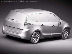 Renault Grand Scenic 2010 3D Model