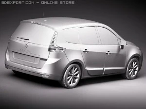Renault Grand Scenic 2010 3D Model
