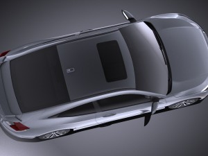 Honda Civic Coupe 2017 vray Model 3D