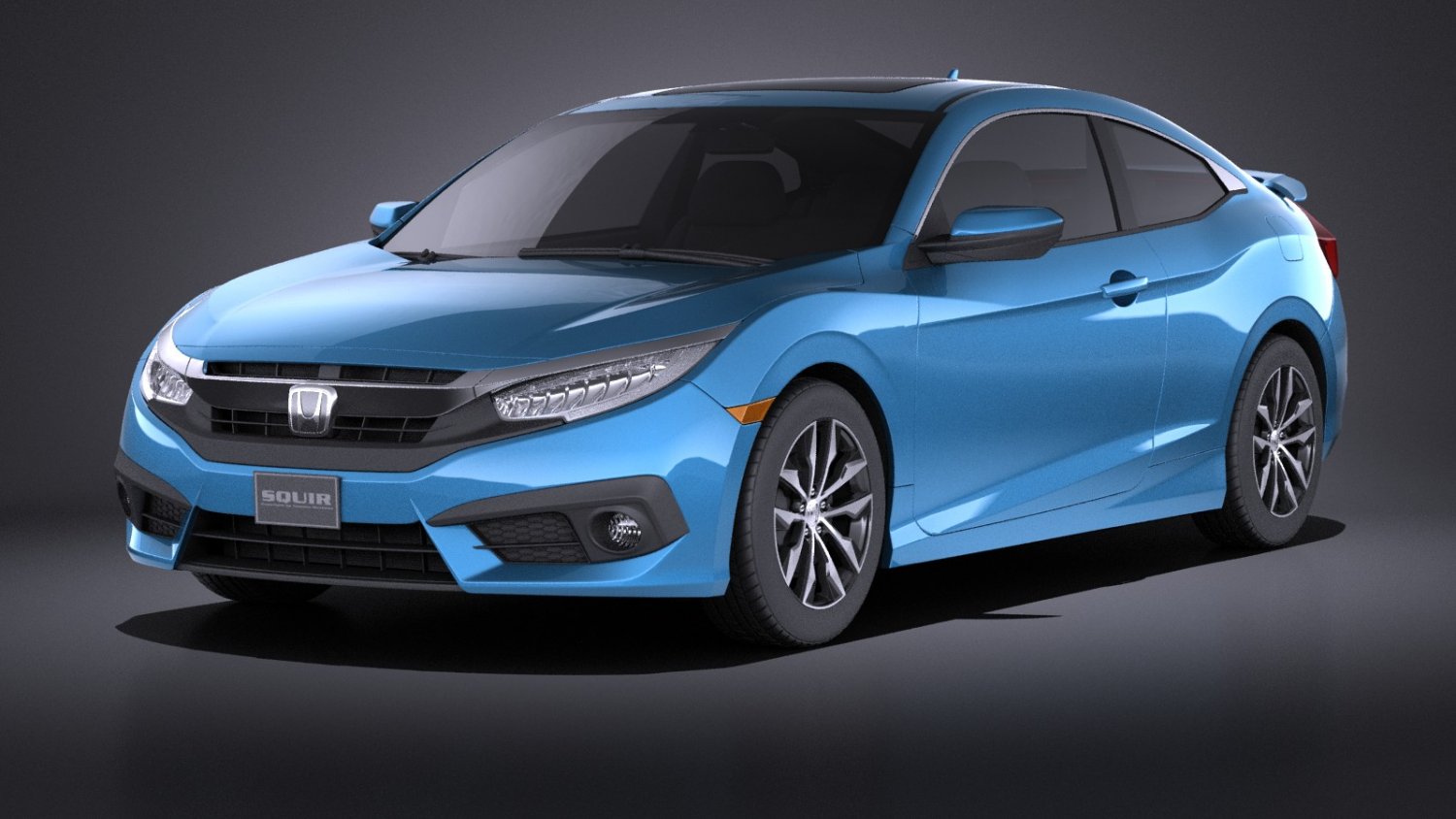 Honda Civic Coupe Led 2018 Vray 3d Model In Sport Cars