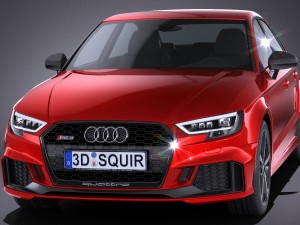 Audi RS3 Sedan 2017 Modello 3D