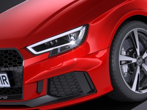 Audi RS3 Sedan 2017 Modello 3D