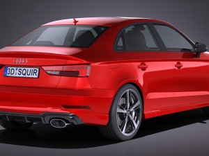 Audi RS3 Sedan 2017 Modello 3D
