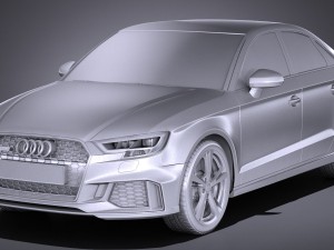 Audi RS3 Sedan 2017 Modello 3D