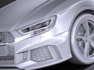 Audi RS3 Sedan 2017 Modello 3D